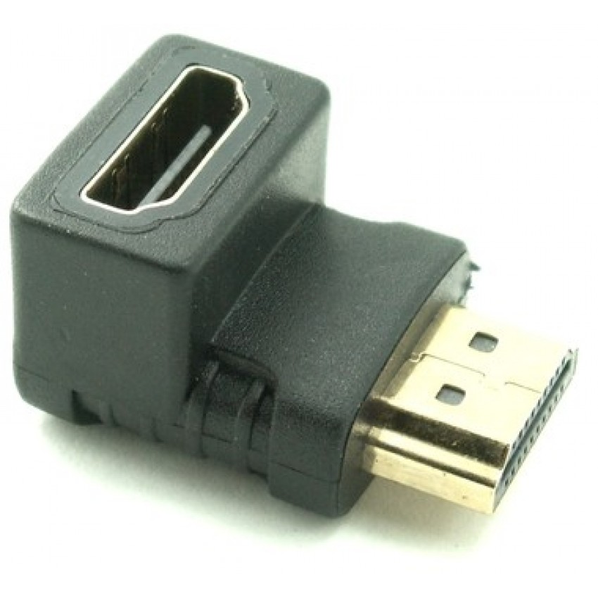 ADAPTER HDMI M-F זוית 90 מעלות