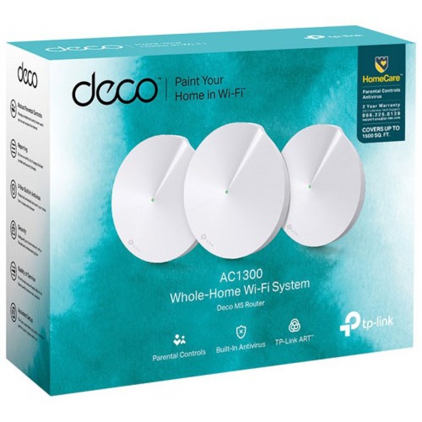 ACCESS POINT DECO M5 MESH 1300MBPS 3PACK TP-LINK ACCESS POINT DECO M5 MESH 1300MBPS 3PACK TP-LINK