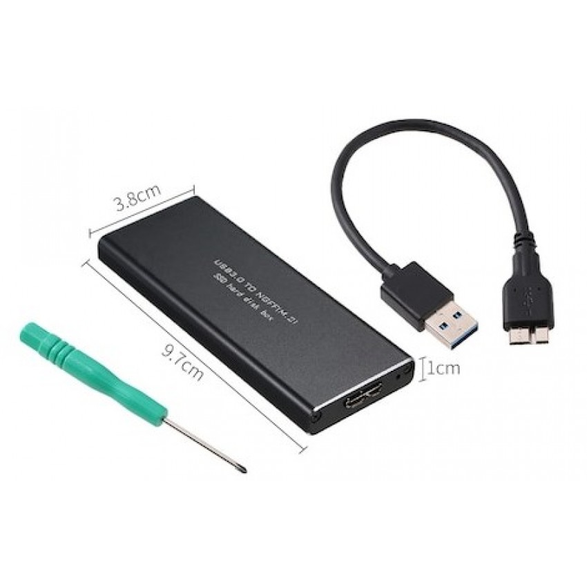 EXTERNAL CASE USB3.0 TO M.2 SSD SATA GoldTouch