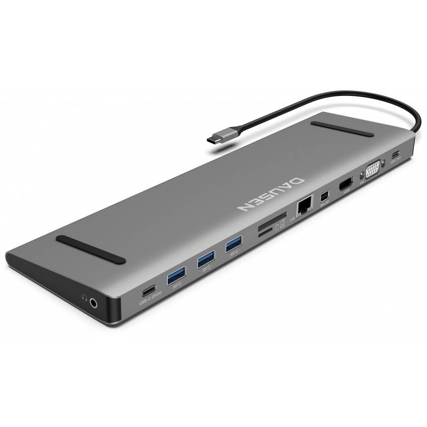 DAUSEN 12 IN 1 TYPE-C Docking Station Giga LAN DAUSEN 12 IN 1 TYPE-C Docking Station Giga LAN