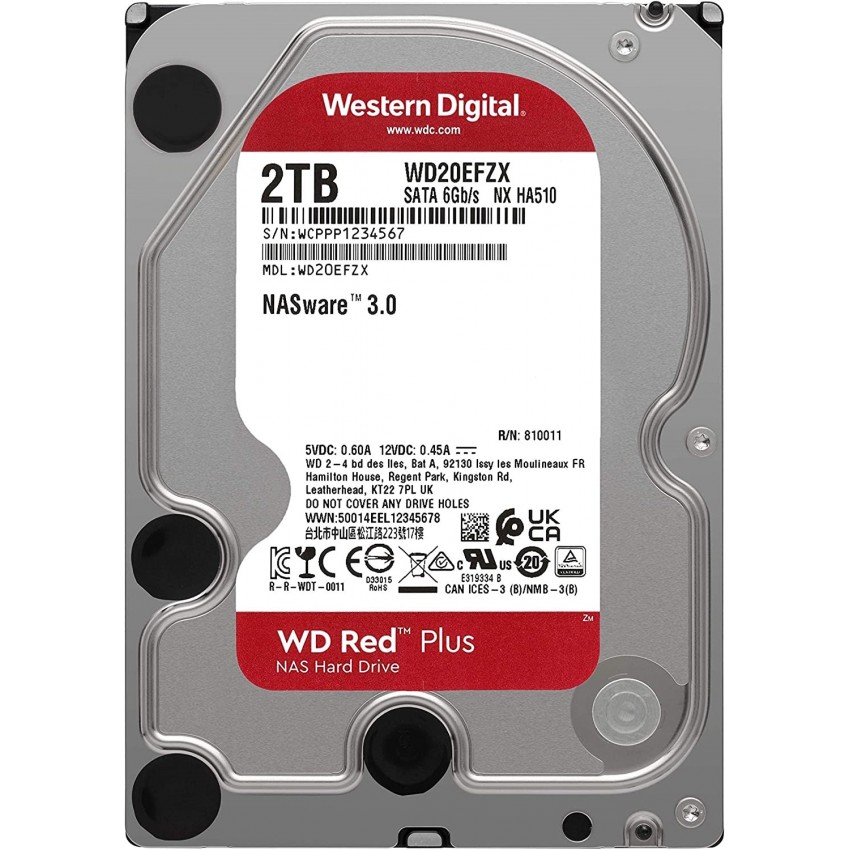 2TB 64MB SATA III 6GB/s EFPX RED PLUS WD 2TB 64MB SATA III 6GB/s EFPX RED PLUS WD