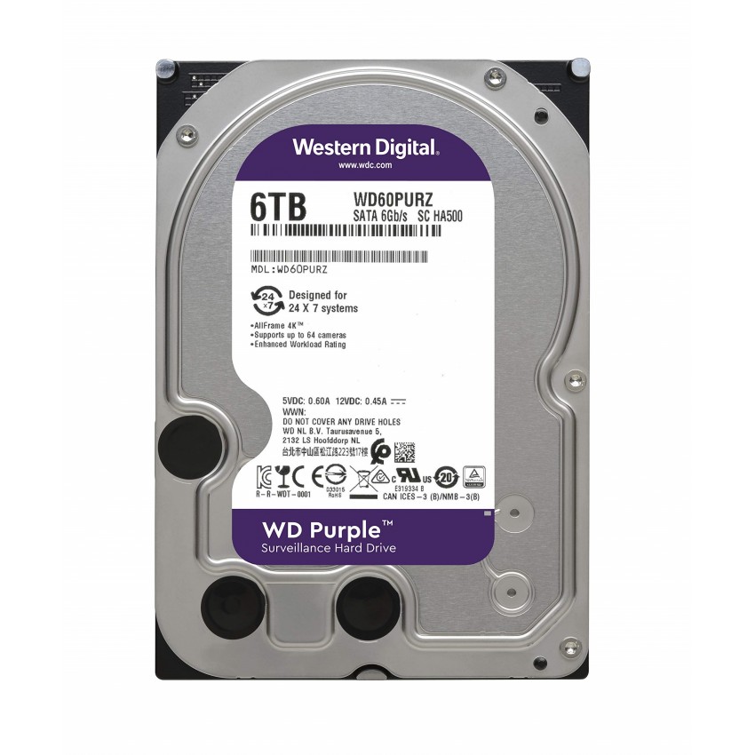 6TB 256MB SATA III 6TB 62PURZ PURPLE WD 6TB 256MB SATA III 6TB 62PURZ PURPLE WD