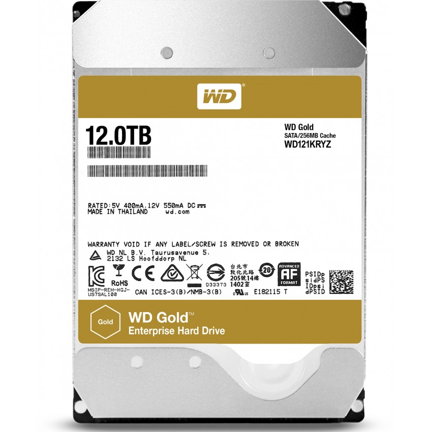 12TB 256MB 7200RPM 6GB/s WD121KRYZ GOLD WD 12TB 256MB 7200RPM 6GB/s WD121KRYZ GOLD WD