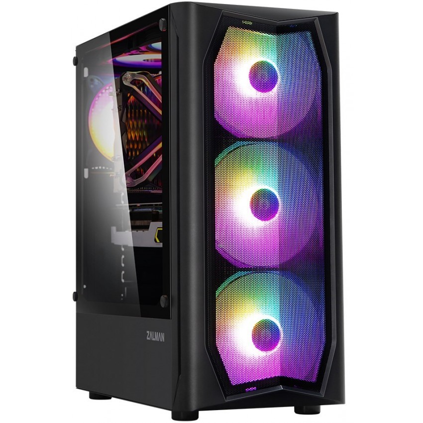 CASE ZALMAN MID TOWER N4 REV.1 RGB TEMPERED GLASS CASE ZALMAN MID TOWER N4 REV.1 RGB TEMPERED GLASS