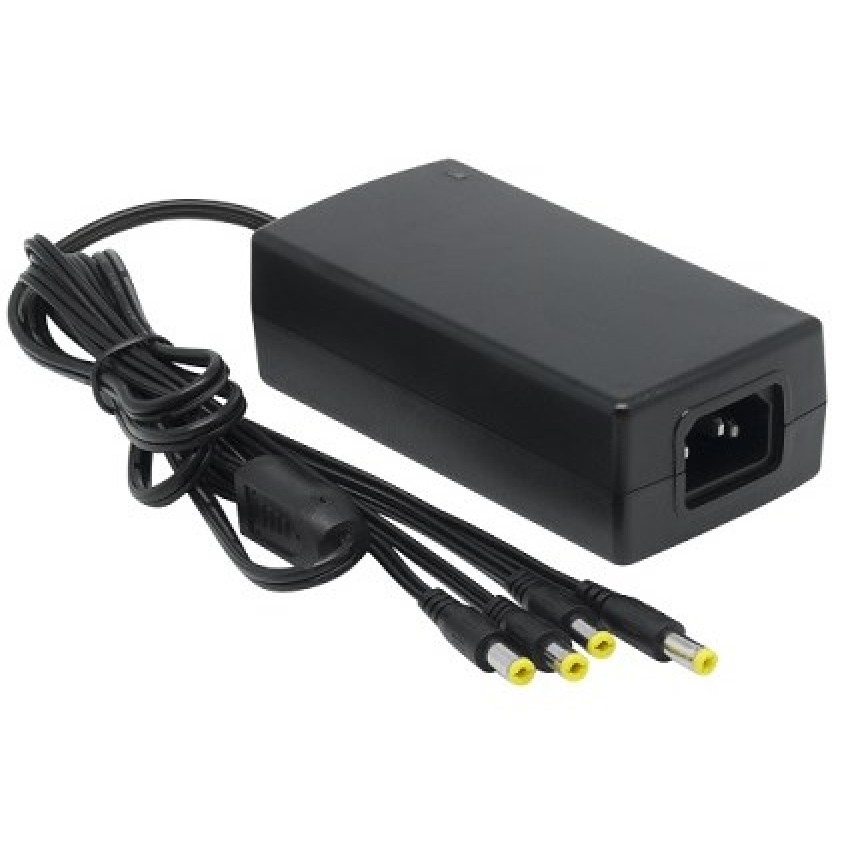 12V 5A ספק כח שולחני כולל 4 יציאות 12V 5A ספק כח שולחני כולל 4 יציאות