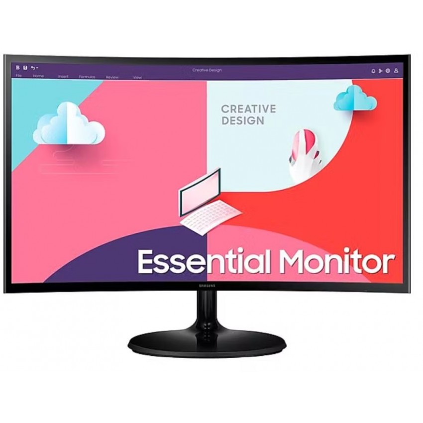 SAMSUNG 27" Essential Curved Monitor S3 S36C/75Hz/D-Sub/HDMI SAMSUNG 27" Essential Curved Monitor S3 S36C/75Hz/D-Sub/HDMI