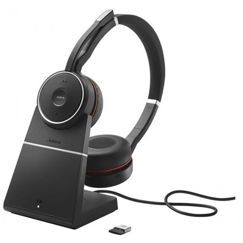 JABRA Evolve 75 Stereo UC, Charging stand & Link 370 JABRA Evolve 75 Stereo UC, Charging stand & Link 370