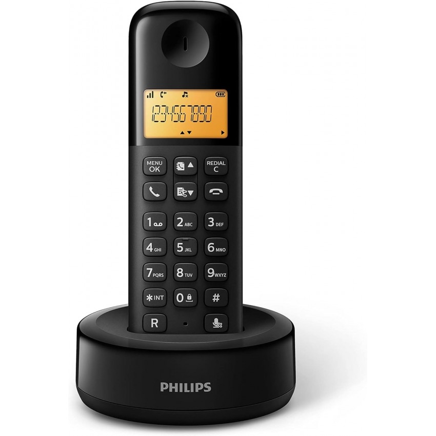 טלפון אלחוטי שלוחה בודדת Philips Dectphone טלפון אלחוטי שלוחה בודדת Philips Dectphone