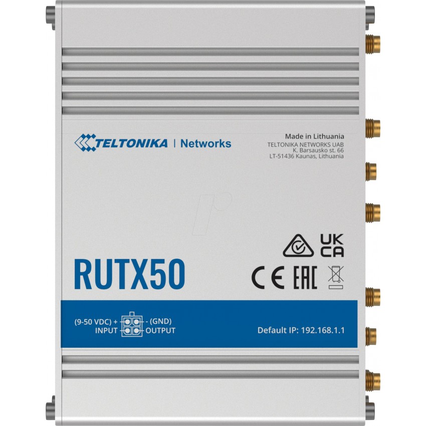 Teltonika RUTX50 industrial Dual-SIM 5G router Teltonika RUTX50 industrial Dual-SIM 5G router