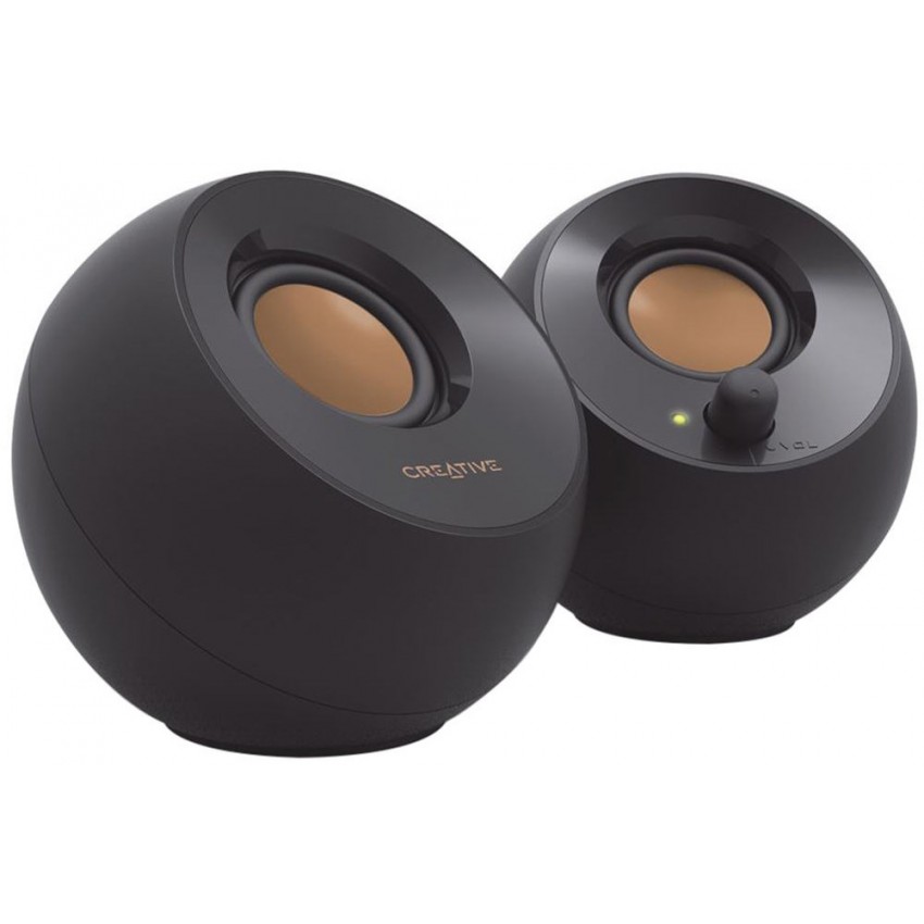 Creative Pebble Modern Speakers USB - BLACK Creative Pebble Modern Speakers USB - BLACK