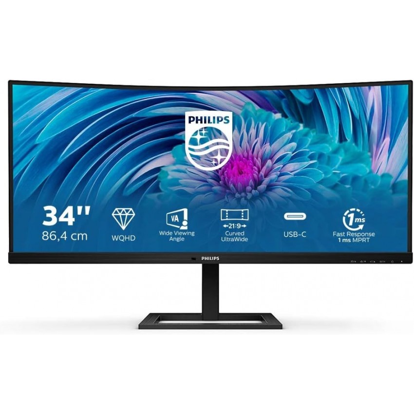 PHILIPS 34" Curved WQHD UltraWide HDMI/DP/USB