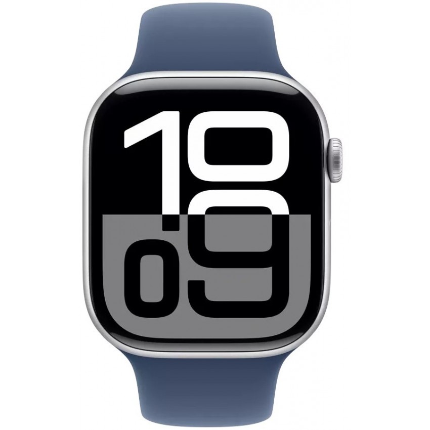 Apple Watch Series 10 GPS 46mm Silver Aluminium Case with Denim Sport Band Apple Watch Series 10 GPS 46mm Silver Aluminium Case with Denim Sport Band